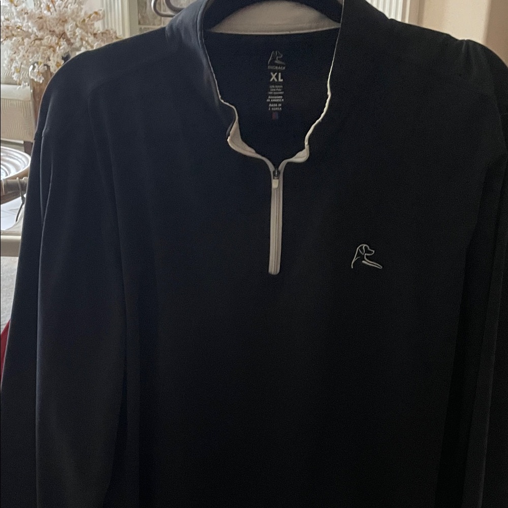 Rhoback Men's Black Zip-Up Sweater